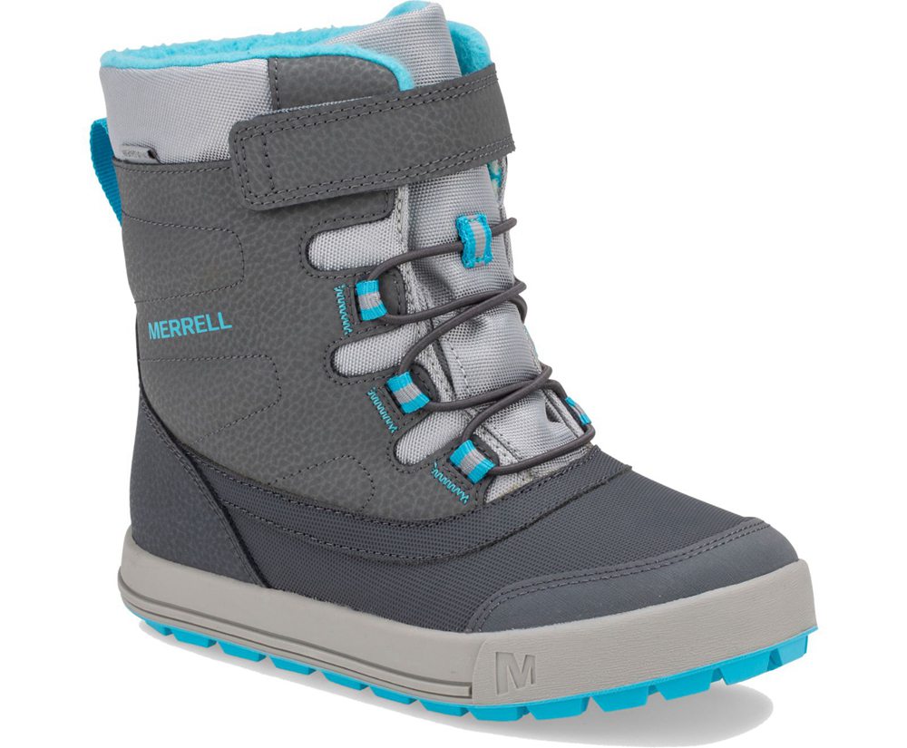 Merrell Boots Grey - Snow Storm Waterproof - Kids 16YVZRWFO